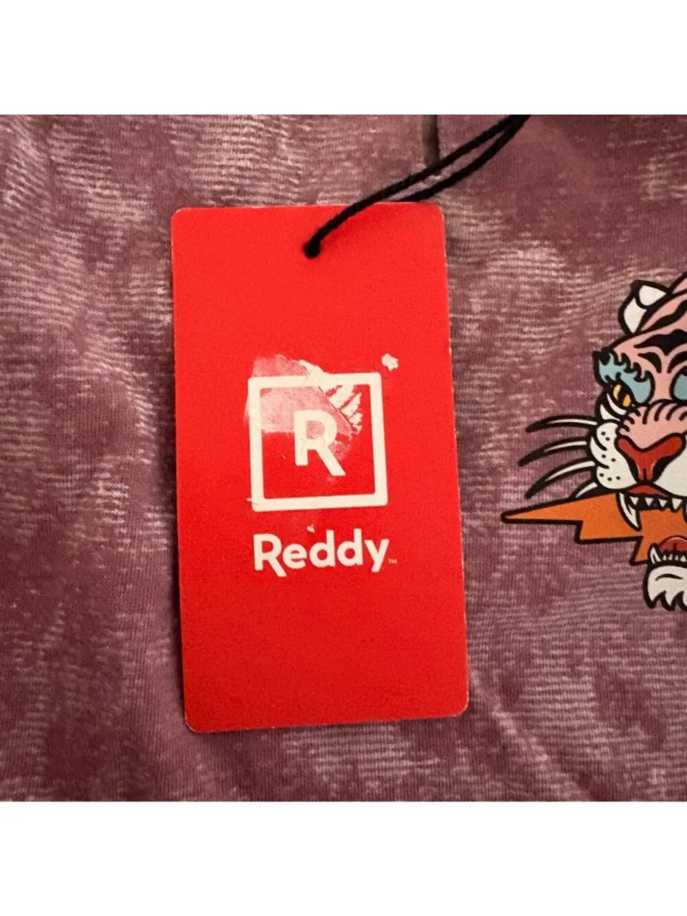 Reddy Mauve Dog T-Shirt Tiger Design Size Medium 16-18 inch D-Ring Portal NEW